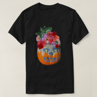 Floral Pumpkin Photo Cutout T-Shirt