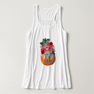 Floral Pumpkin Photographic Tank Top