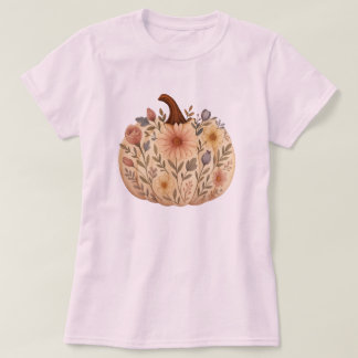 Floral Pumpkin T-Shirt