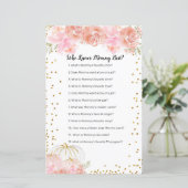 Floral Pumpkin Who Knows Mommy Best Game (Standing Front)