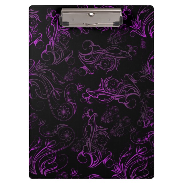 Floral Purple Clipboard (Front)