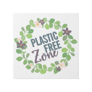 floral purple flowers green leaves plastic free gallery wrap