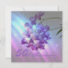 floral purple orchid 50th wedding anniversary