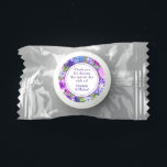 Floral Purple Paisley Watercolor Wedding Life Saver® Mints<br><div class="desc">Floral Purple Paisley Watercolor Wedding Candy Favors features elegant pink and purple watercolor flowers such as purple iris, pink and purple anemones, fresias and more with modern paisley and mandala accents on a white background with your thank you wedding information in the center. Personalize by editing the text in the...</div>