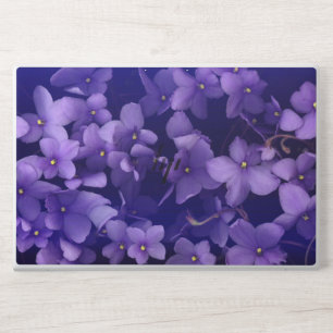 Floral Purple Violets HP Laptop Skin