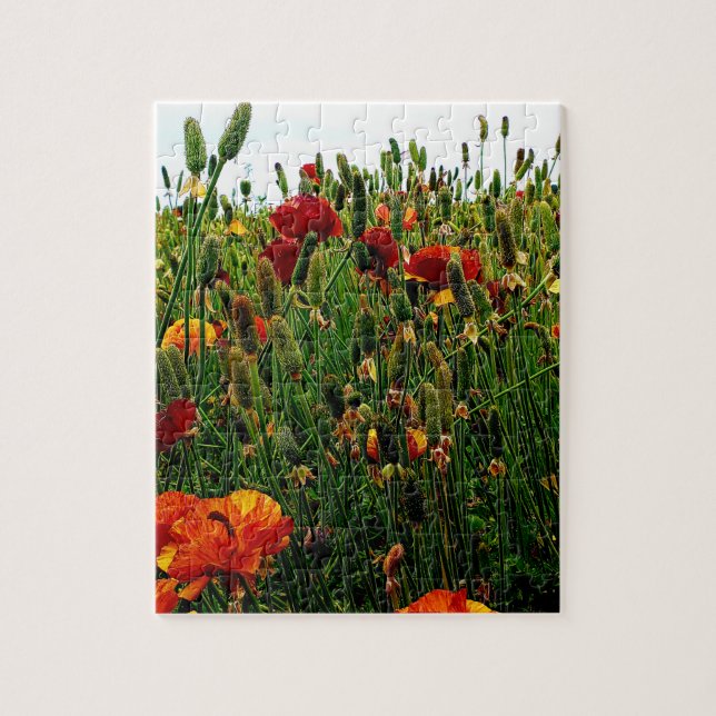 Floral Puzzle: The Flower Fields, Carlsbad, CA. Jigsaw Puzzle (Vertical)