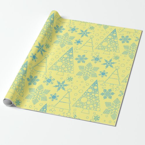 Floral Pyramid Design Wrapping Paper
