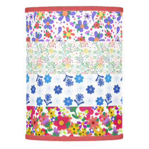 Floral Quilted Look Pretty Lamp Shade