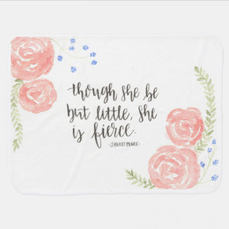 floral quote baby blanket