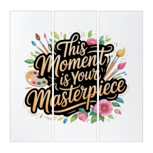 Floral Quote Design Triptych