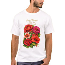 Floral Quote Unisex T‑Shirt
