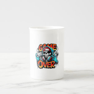 Floral Rabbit Ceramic Mug