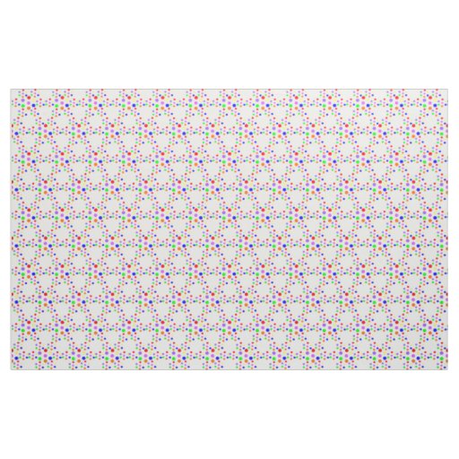 Floral Rainbow Spots patterned Fabric