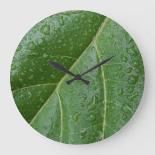 Floral Raindrops Wall Clock