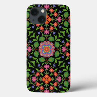Floral Rangoli on Black Case-Mate Ipad Mini Case