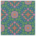Floral Rangoli Pattern Fabric to Customize