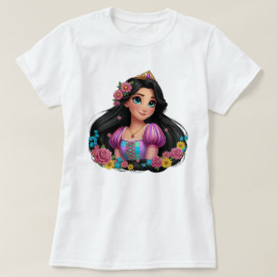 🖤🌸 Floral Raven Rapunzel Women’s T-Shirt