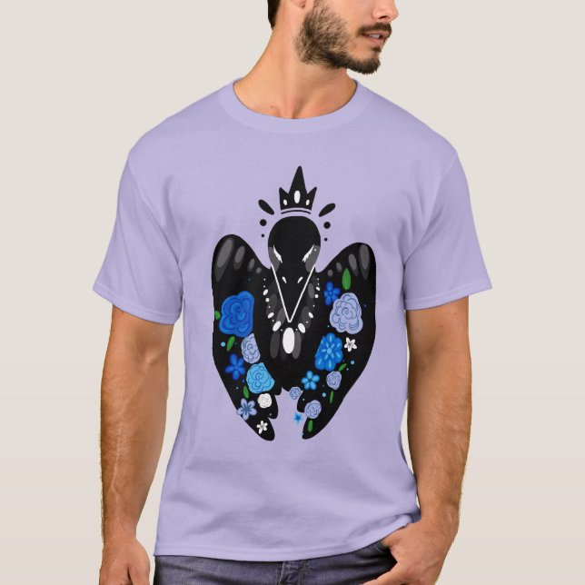 Floral Raven T-Shirt (Front)