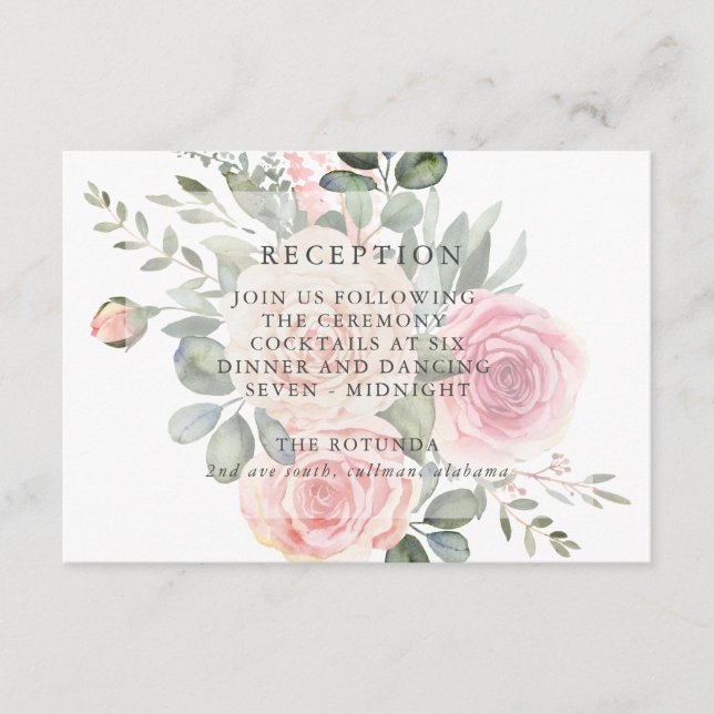Floral Reception Card (Front)