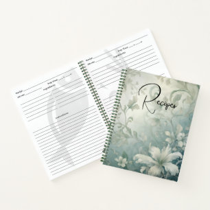 Floral Recipe Notebook