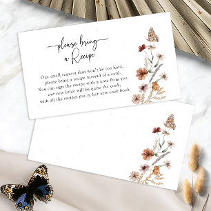 Floral Recipe Request Card