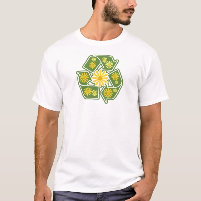 Floral Recycle Sign T-Shirt (Front)