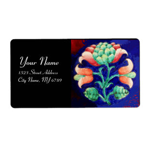 FLORAL Red Green Blue Label