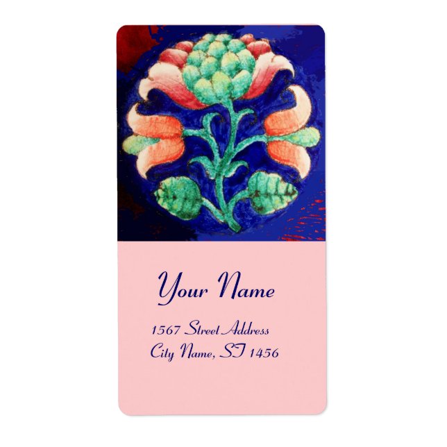 FLORAL Red Green Blue Label (Front)