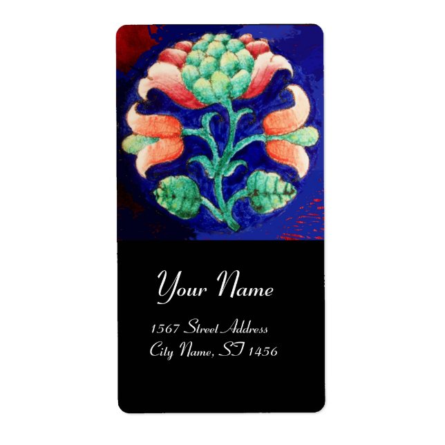 FLORAL Red Green Blue Label (Front)