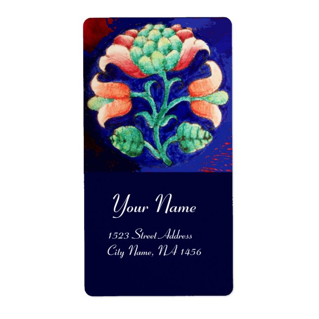 FLORAL Red Green Blue Label (Front)