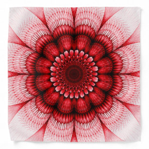 Floral red pattern bandana