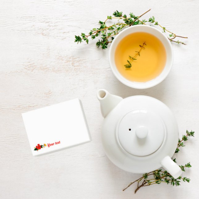 Floral red poppie name notes (Creator Uploaded)