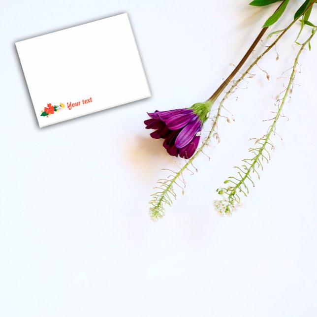 Floral  red poppie notes (Creator Uploaded)
