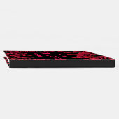Floral Red Rose Flowers Birthday Party Guest Book (Spine)