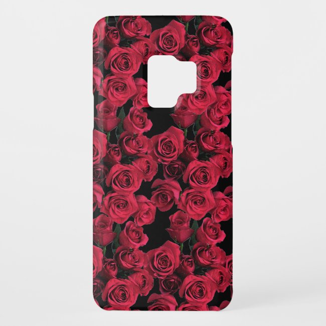 Floral Red Rose Garden Flowers Galaxy S9 Case