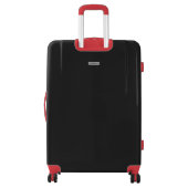 Floral Red Rose Garden Flowers Luggage (Back)