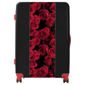 Floral Red Rose Garden Flowers Luggage (Front)