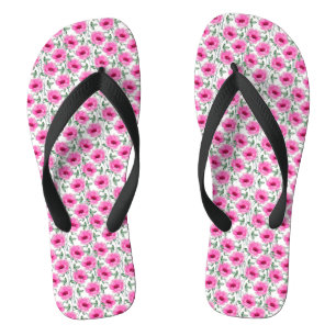 Floral Red Roses Pattern-55500 Flip Flops