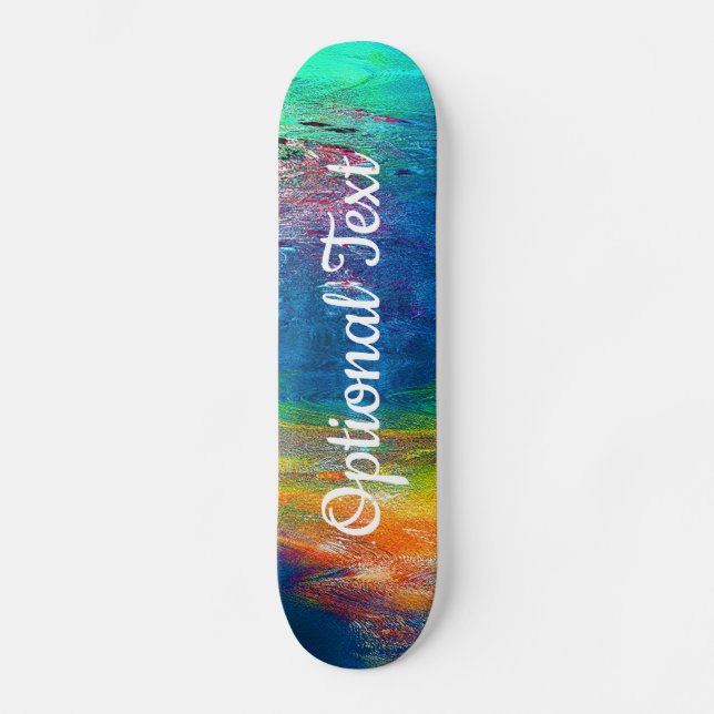 Floral Reflections on the Water  Skateboard (Front)