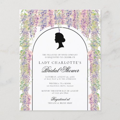 Floral Regency Elegant Bridal Shower Flyer