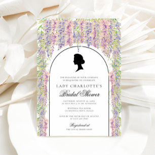 Floral Regency Elegant Bridal Shower Invitation