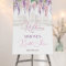 Floral Regency Welcome Sign Foam Poster Board