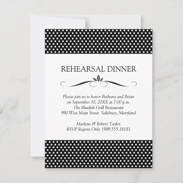 Floral Rehearsal Dinner Invitations (Front)