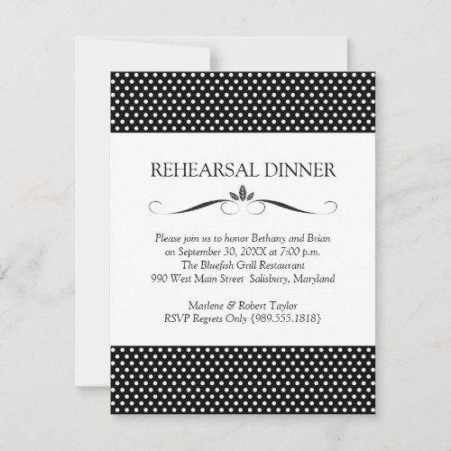 Floral Rehearsal Dinner Invitations