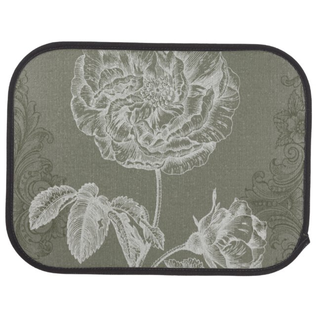 Floral Relief I Car Mat (Rear)