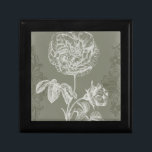 Floral Relief I Keepsake Box<br><div class="desc">Floral</div>