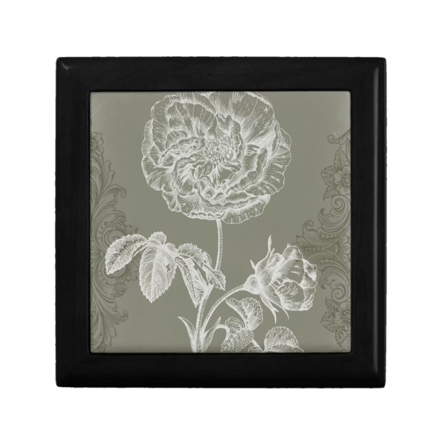 Floral Relief I Keepsake Box (Front)