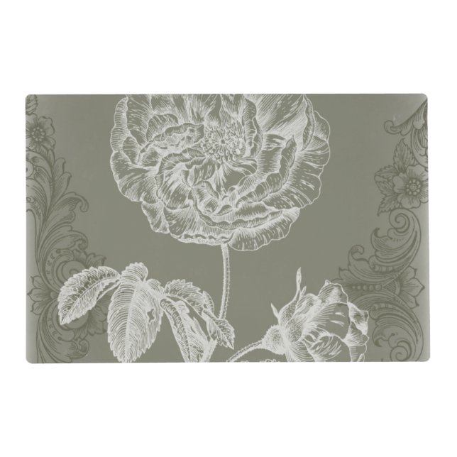 Floral Relief I Placemat (Front)