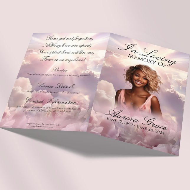 Floral Remembrance Memorial Program - FLR001 (Creator Uploaded)