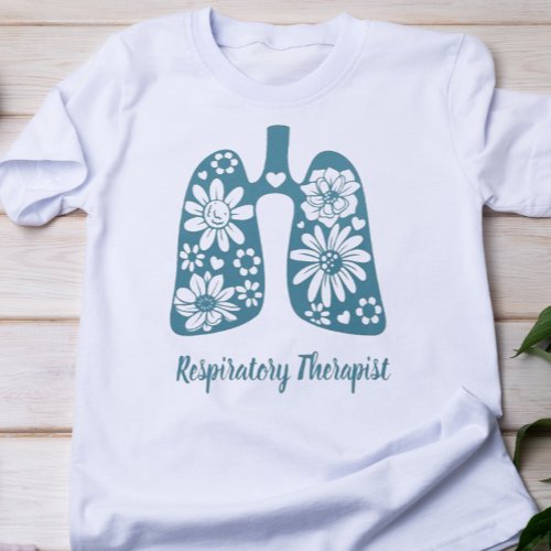 Floral Respiratory Therapist T_Shirt